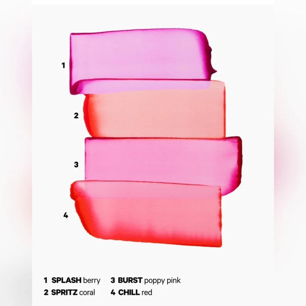 Burst Milk Makeup Cooling Water Jelly Tint Poppy Pink Blush + Lip Stain BNIB